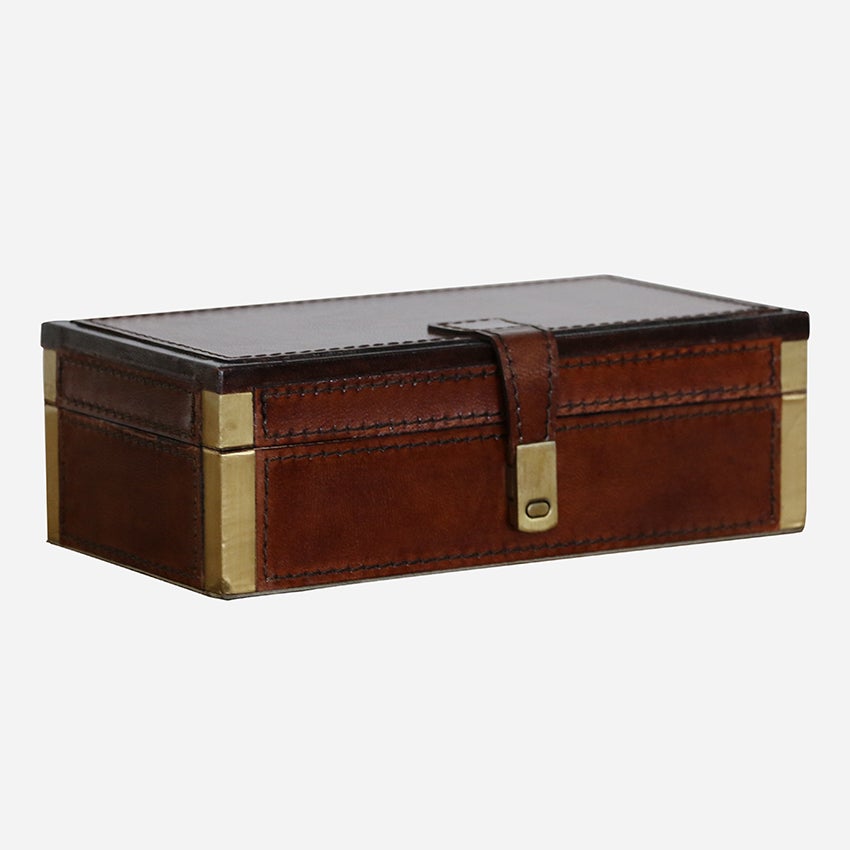 Riviera Midi Leather Jewellery Box