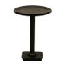 Occasional Pedestal Table in Antique Black Finish