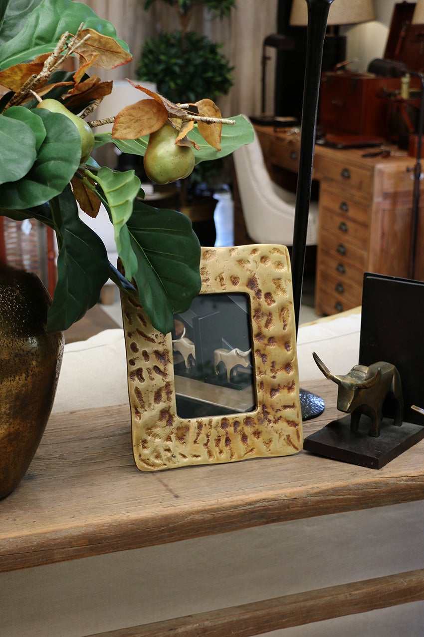 Luggate Photo Frame in Antique Brass