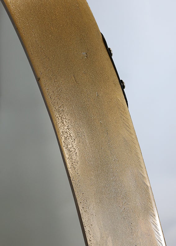 Florenzia Oval Mirror in Antique Brass Finish