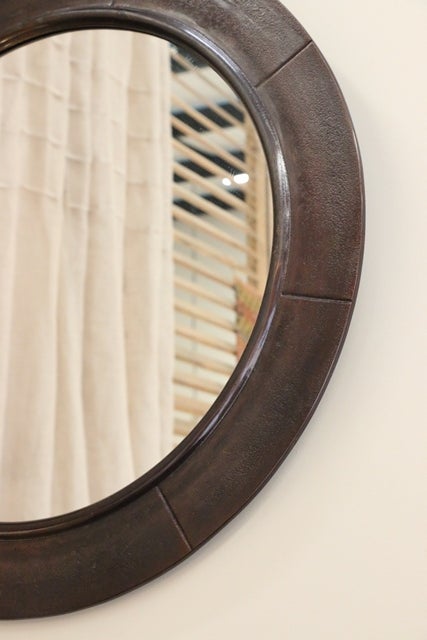 Brooklyn Round Segemented Mirror in Bronze Finish