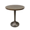 Casablanca Tulip Table in Antique Brass Finish with Bronze Finish Base