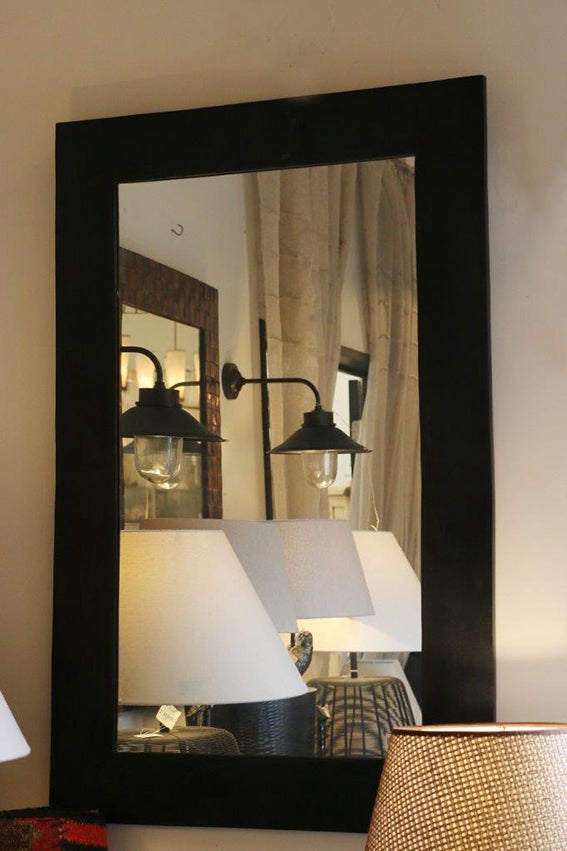 Rectangular Mirror in Bronze Finish