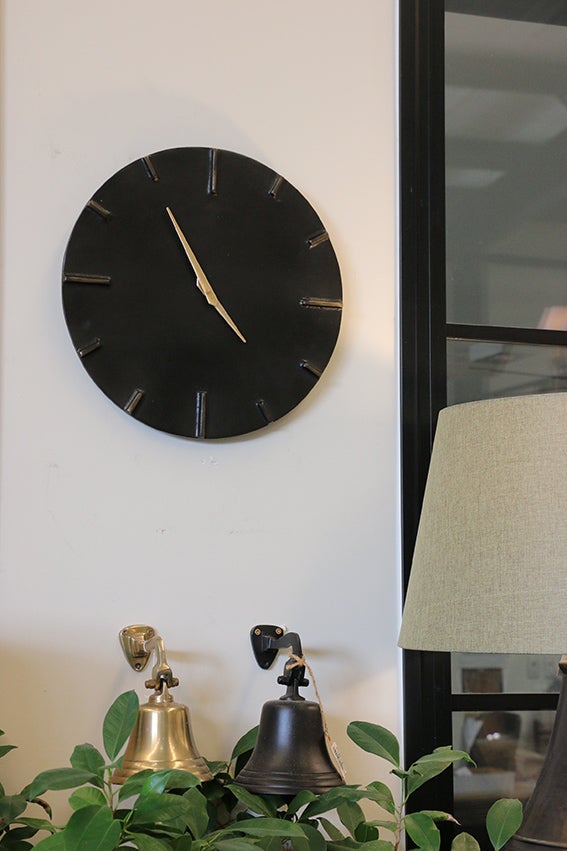 Liverpool Forged Iron Wall Clock