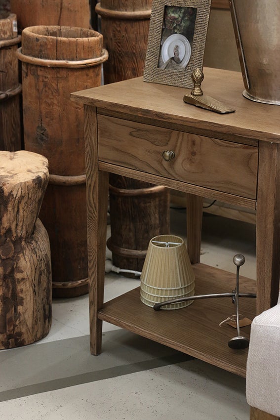 Riviera Bedside 1 Drawer Natural Oak