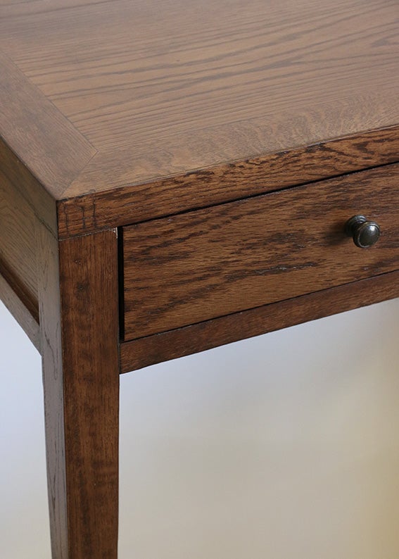 Italia Riviera Console with 2 Drawers in Dark Oak Finish