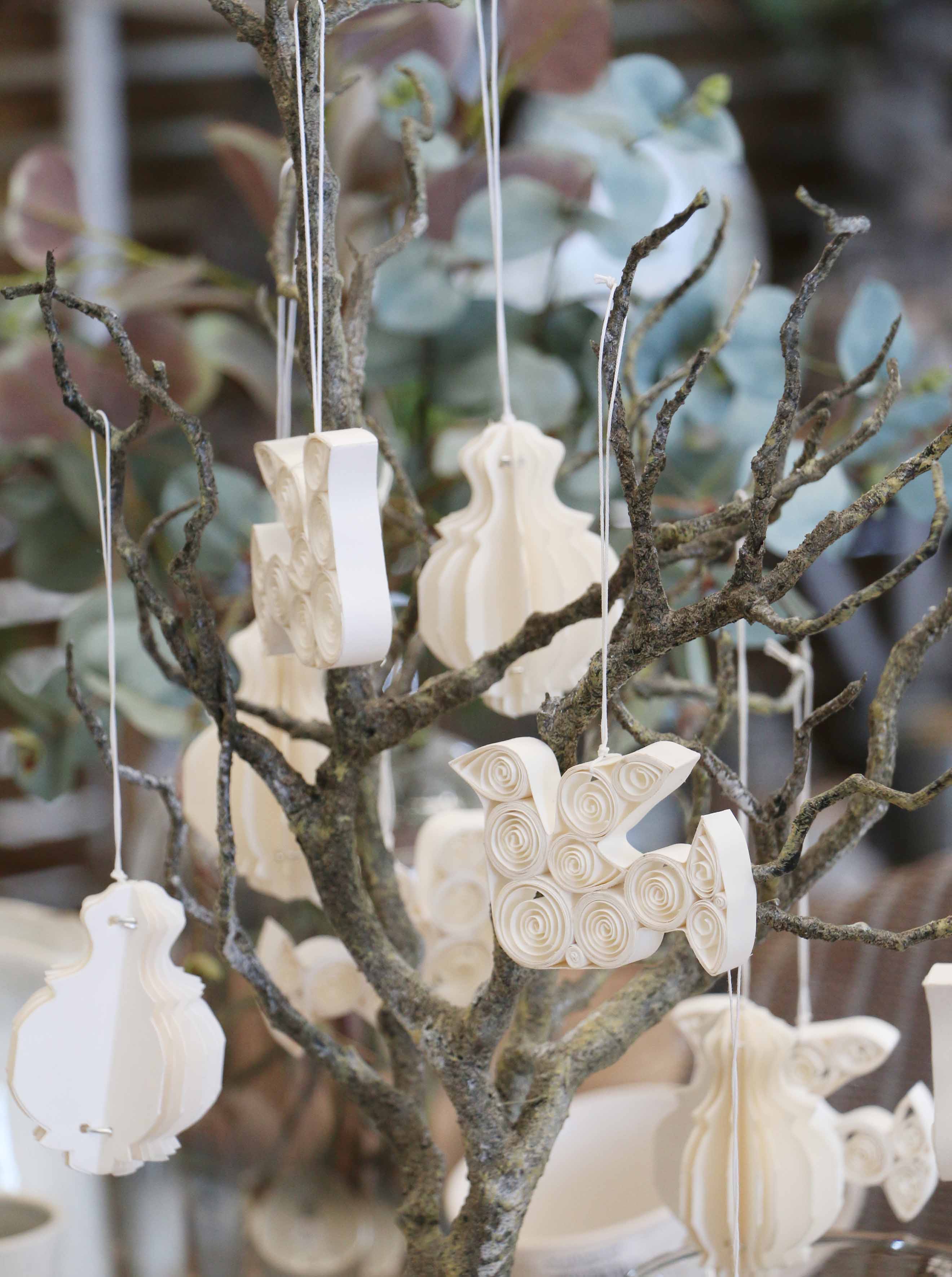 Curled Paper Dove Decoration Paper AUTUM SPECIAL