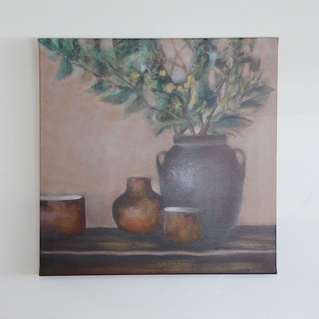 Tuscan Urns on Stretched Canvas