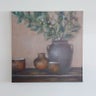 Tuscan Urns on Stretched Canvas
