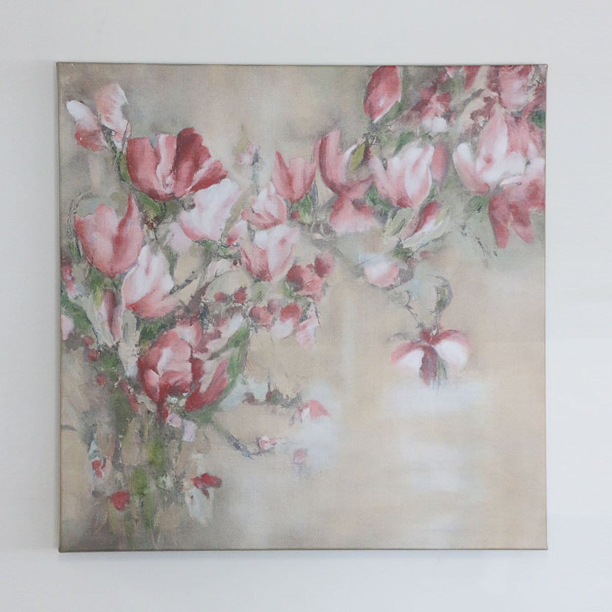 Magnolia Limone on Stretched Canvas