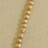 CHAMPAGNE POTATO SHAPED PEARL NECKLACE 3.5-4MM SPRING SPECIAL