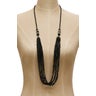 FACETED CRYSTAL & BLACK GLASS BEADS