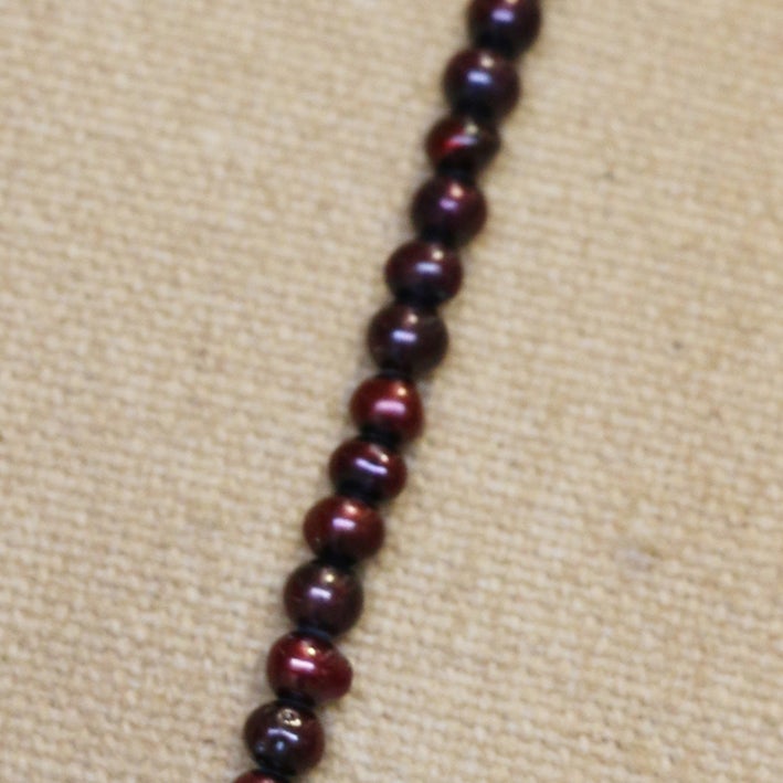 CHAMPAGNE POTATO SHAPED PEARL NECKLACE 2-3MM SPRING SPECIAL