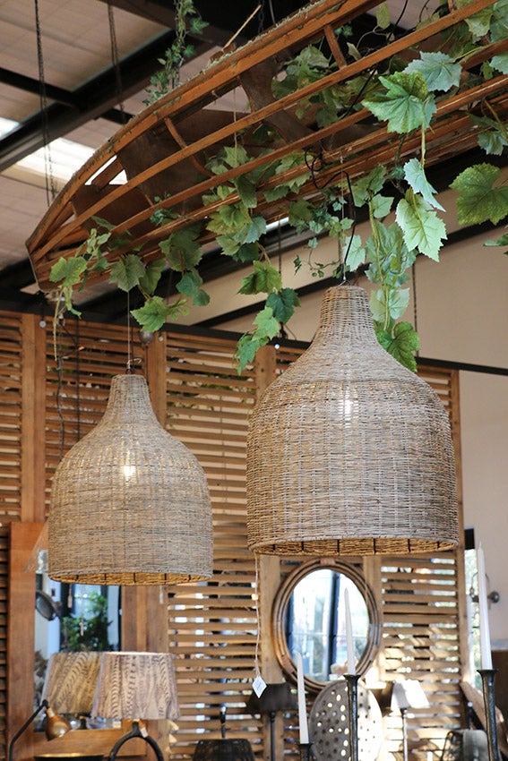 Woven Rattan Hanging Shade