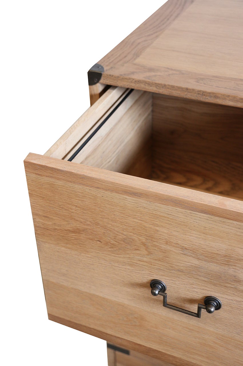 Campaign 3 Drawer Oak Filing Cabinet