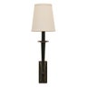 Manhattan Wall Sconce in Antique Black with Shade