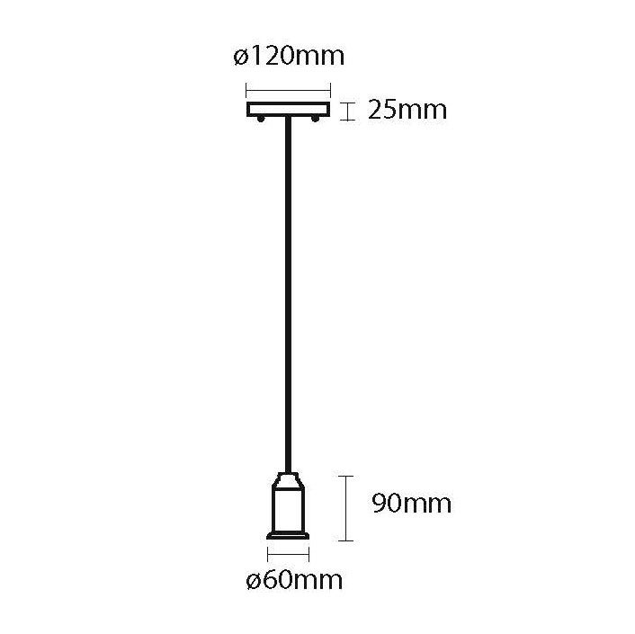 INDUSTRIAL BRASS SINGLE LIGHT FITTING