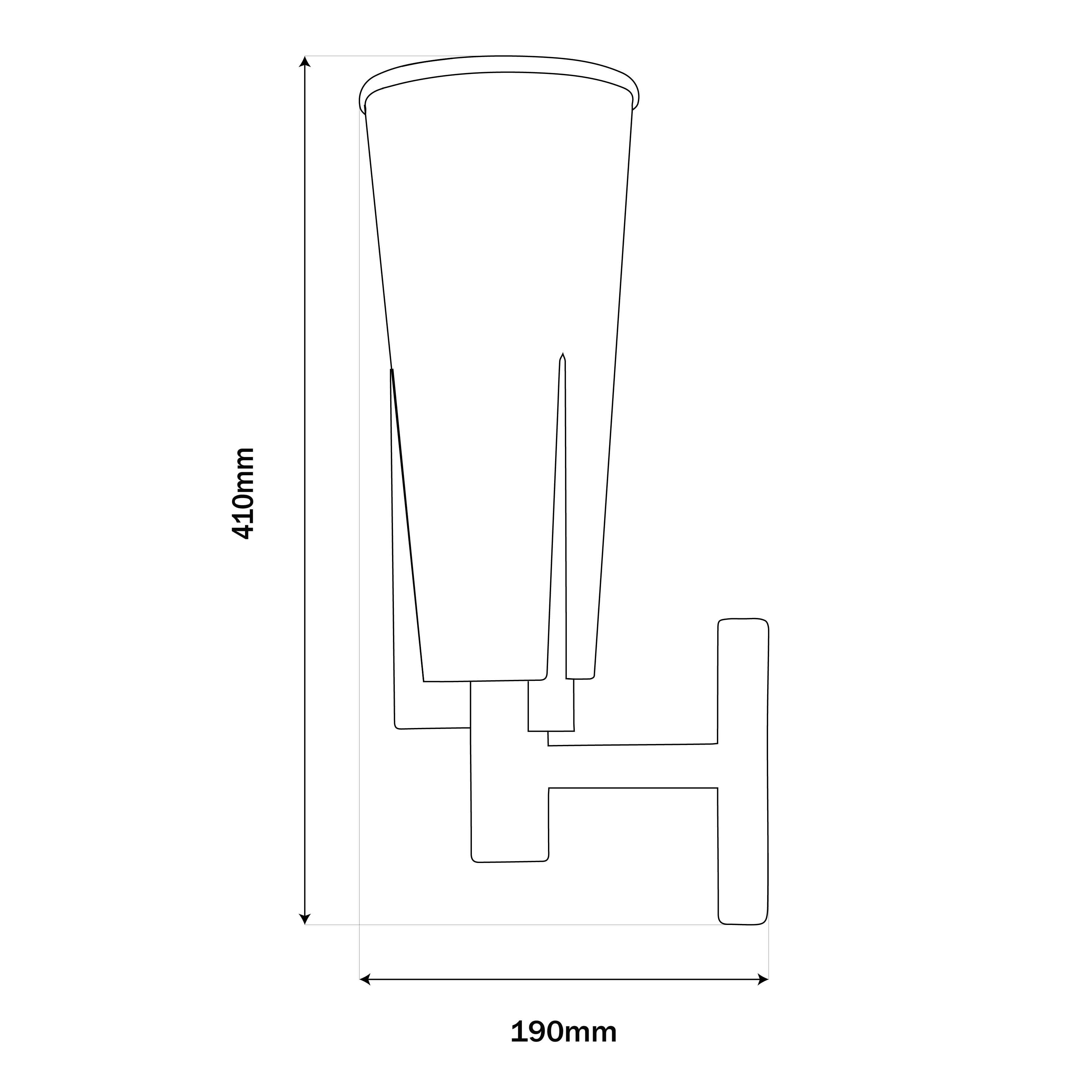 Ritz Wall Sconce Black Antique