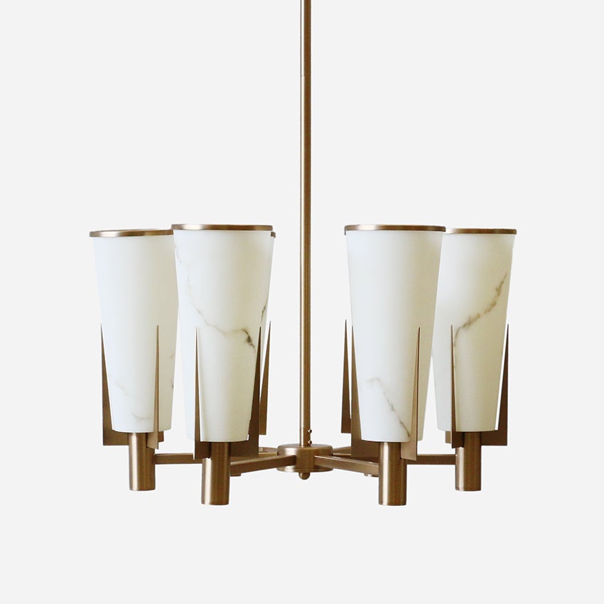 Ritz Chandelier Antique Brass