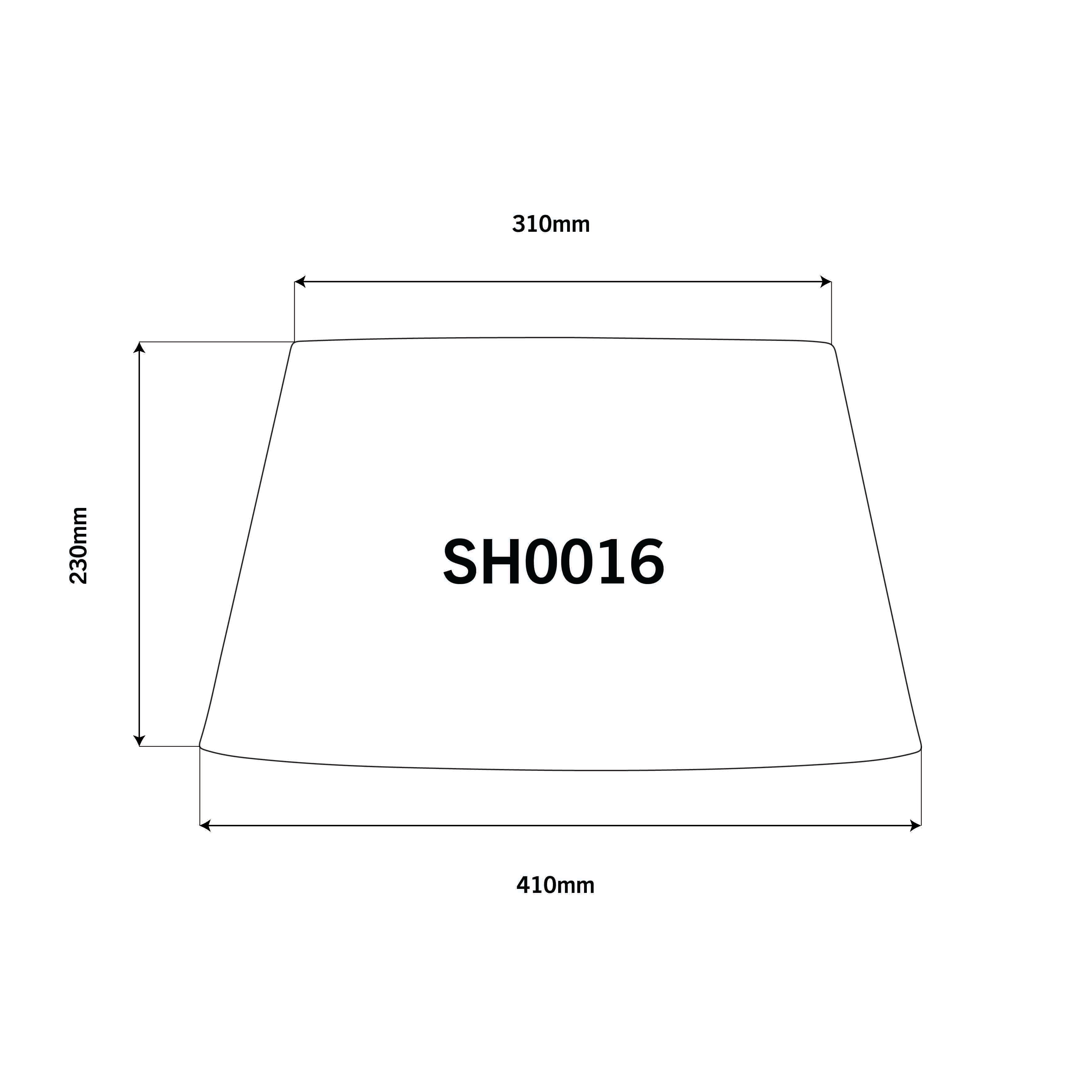 Oatmeal 41cm Tapered Drum Lampshade