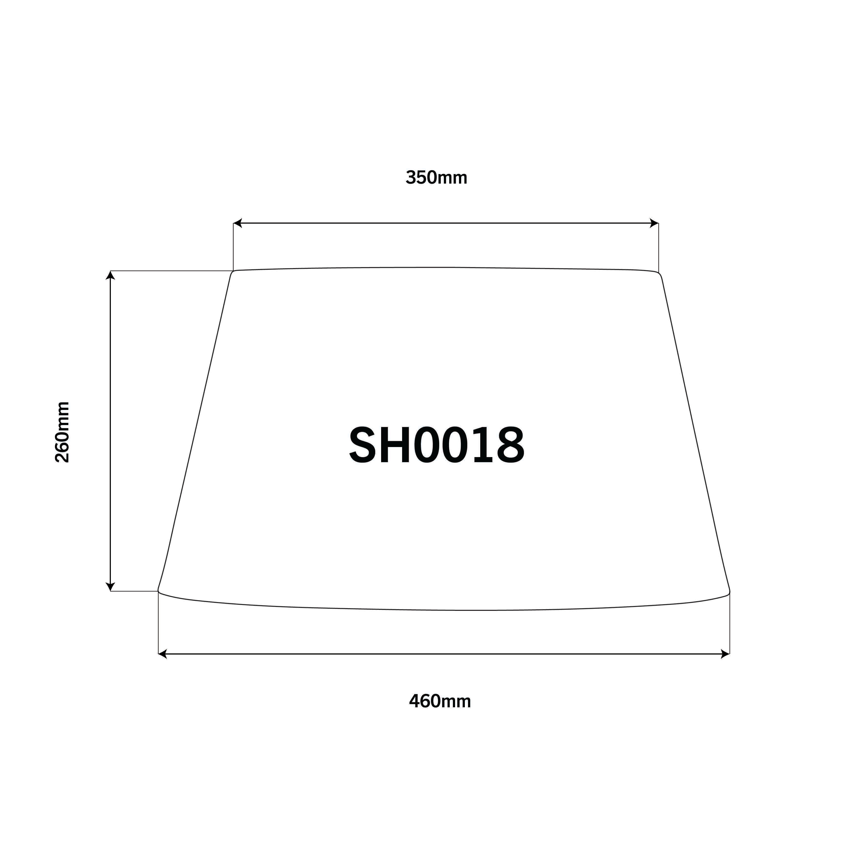 OATMEAL 46CM TAPERED DRUM LAMPSHADE