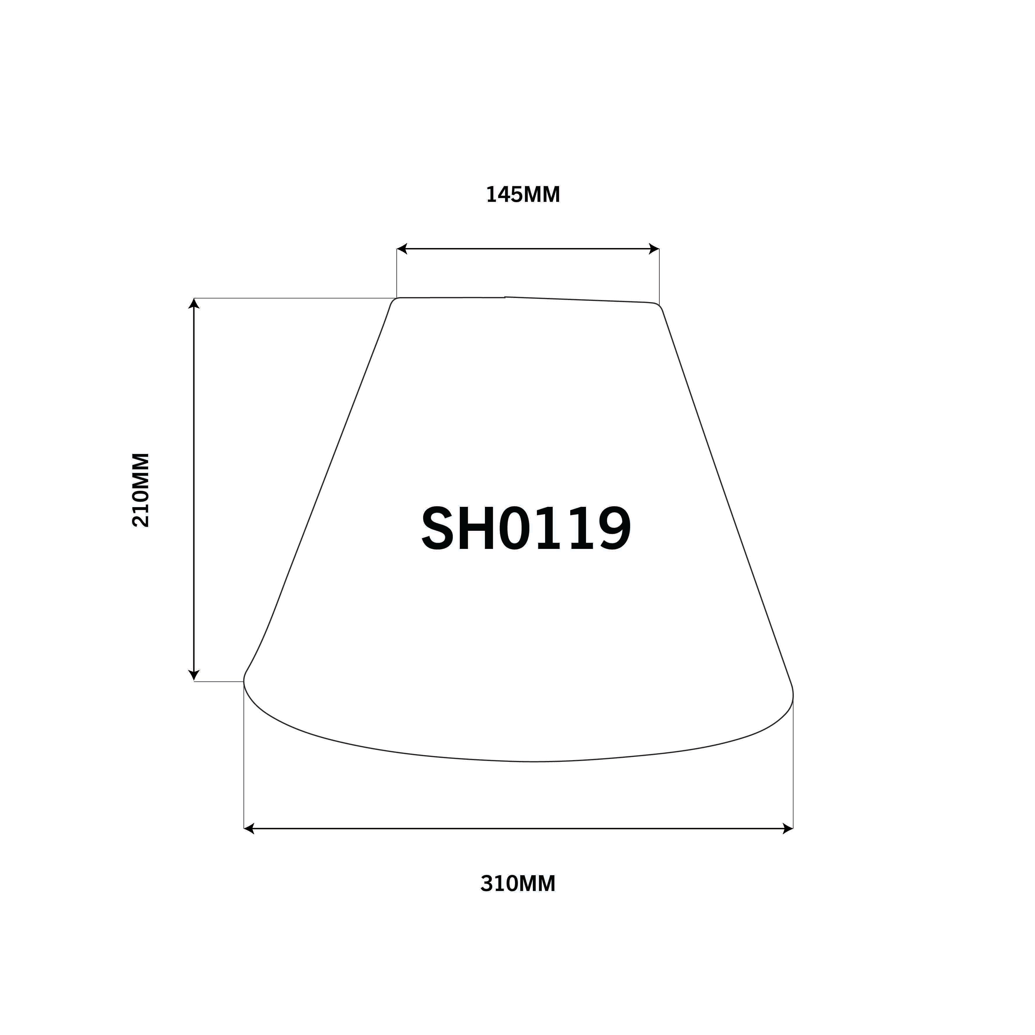 RAW LINEN 31CM LAMPSHADE