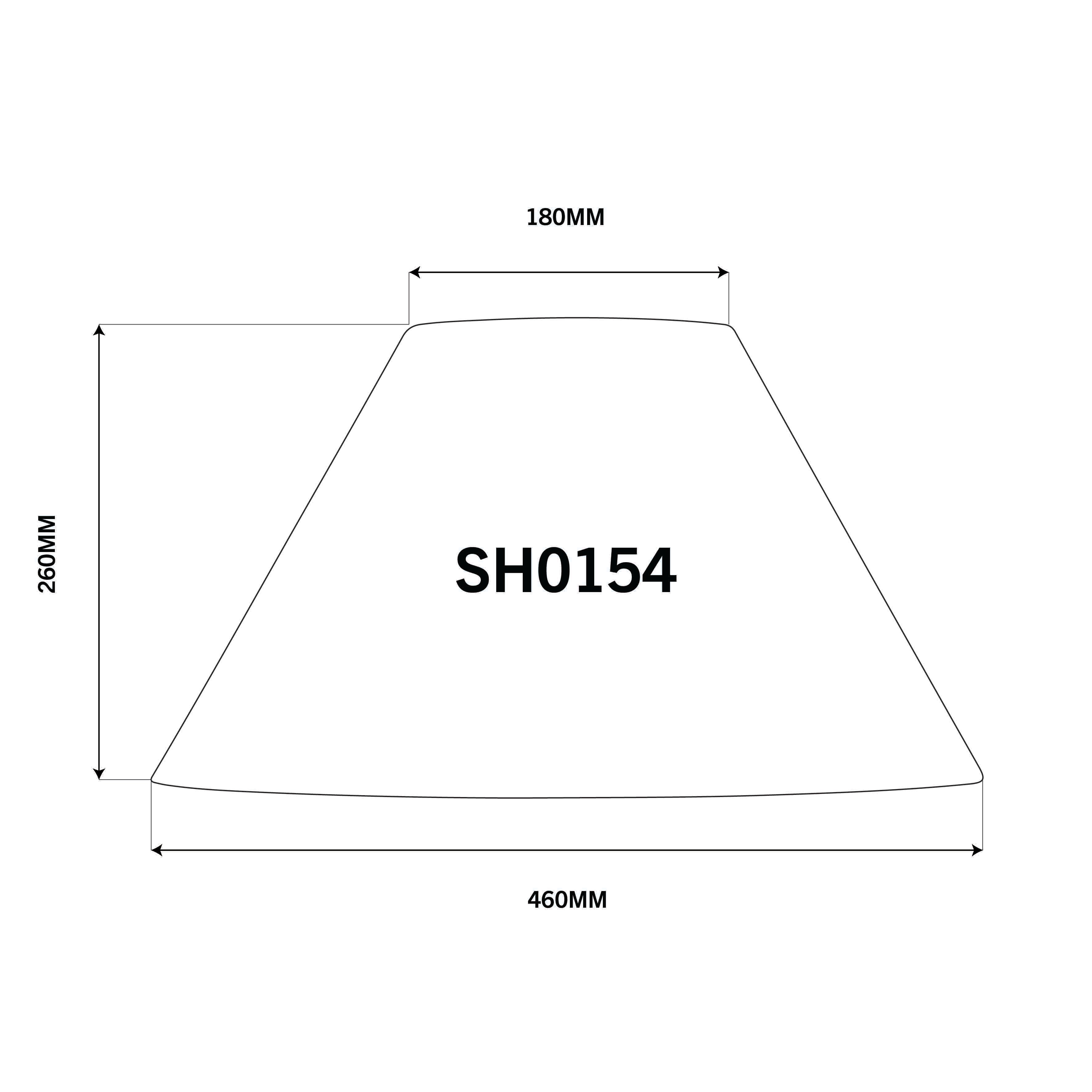 IVORY 46CM LAMPSHADE