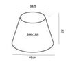 Raw Linen Tall Drum 46cm Lampshade