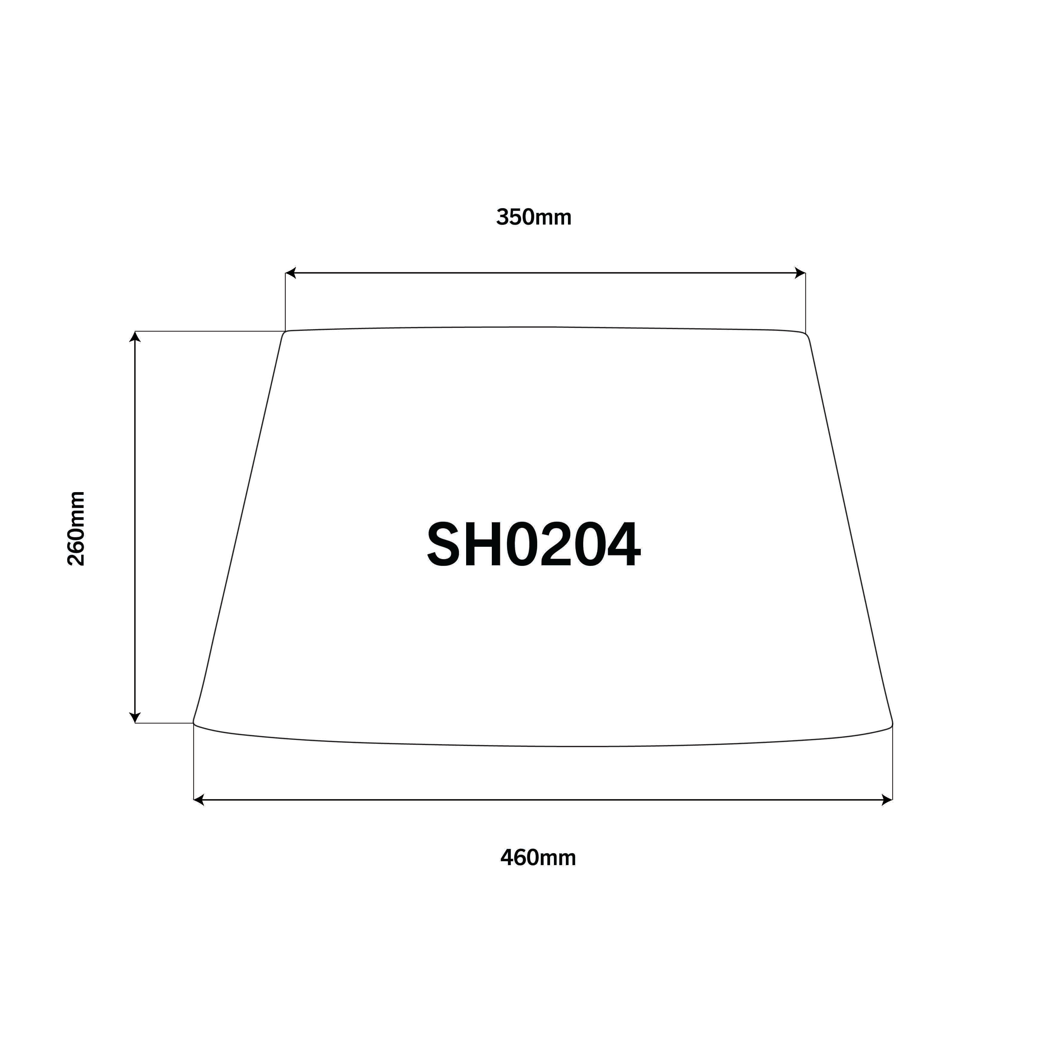 Mondo 46cm Tapered Drum Lampshade