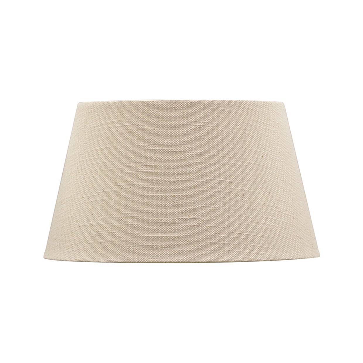 Beige Woven Linen Style 41cm  Tapered Drum Lampshade
