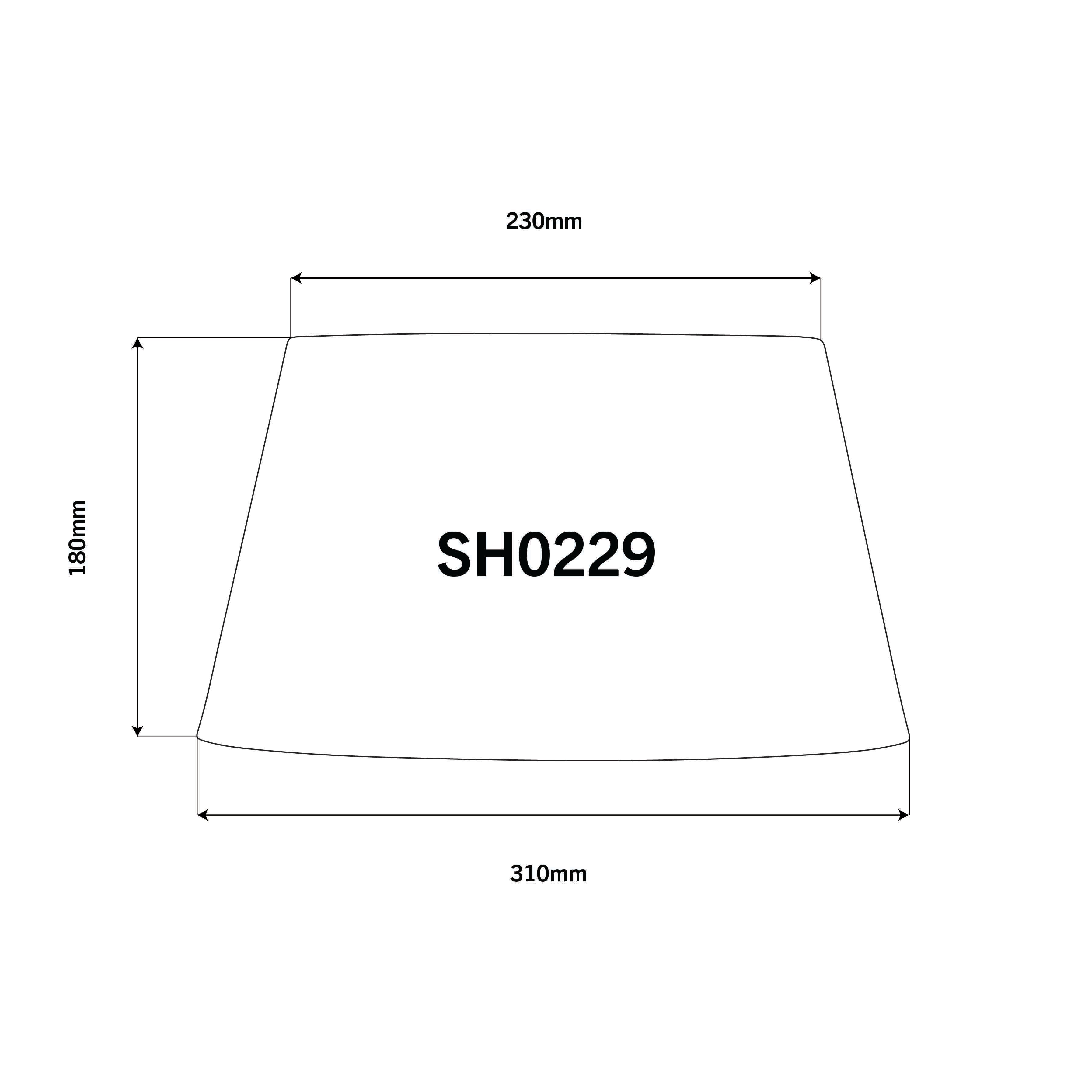 Raw Linen 31cm Tapered Drum Lampshade