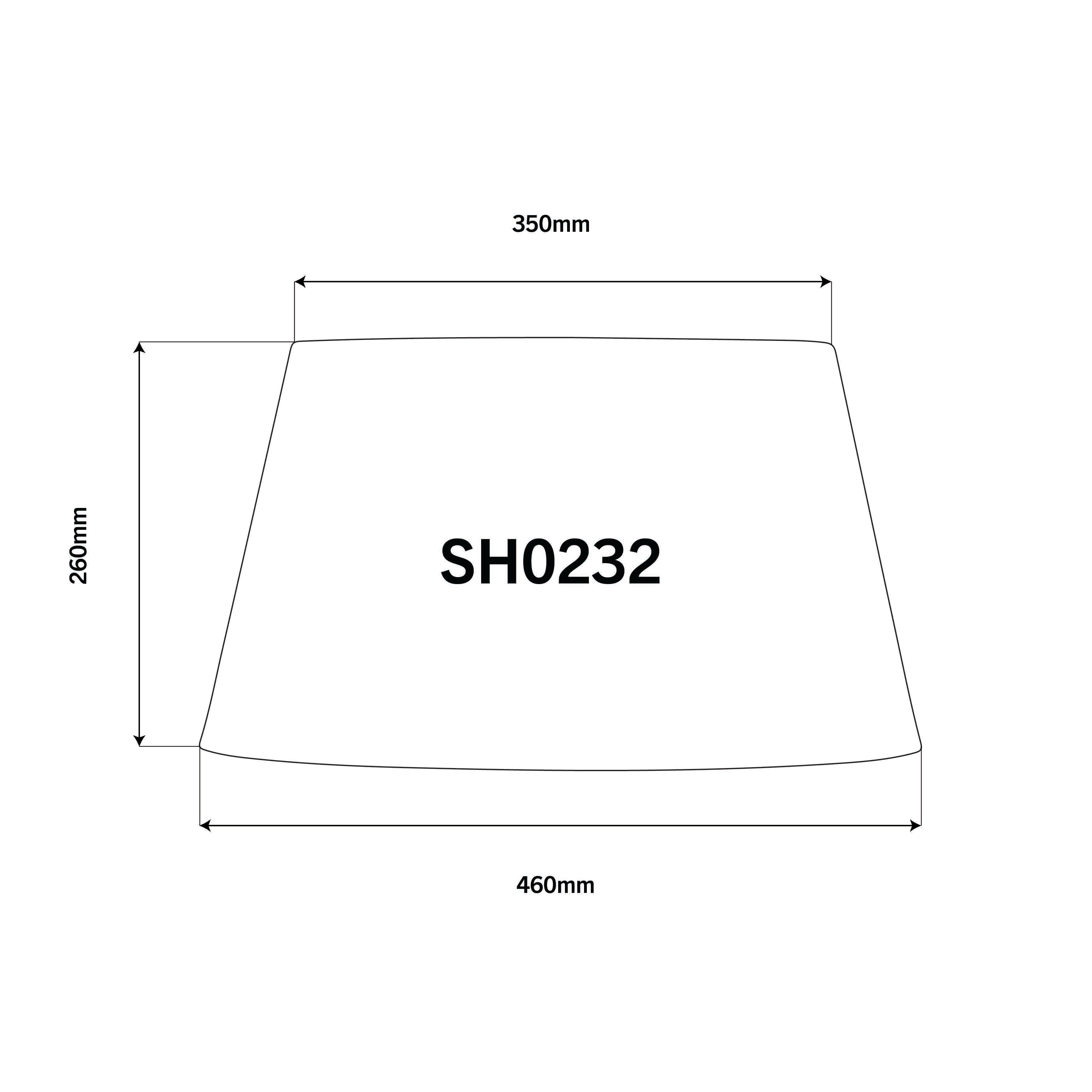 Raw Linen Tapered Drum 46cm(18in) Shade