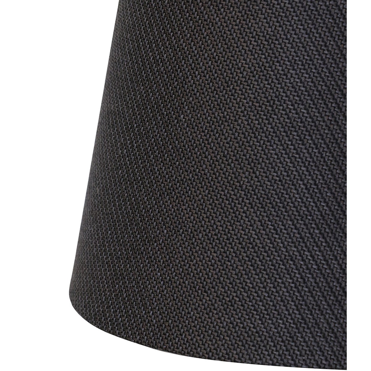 Woven Charcoal  46cm Tapered Drum Lampshade