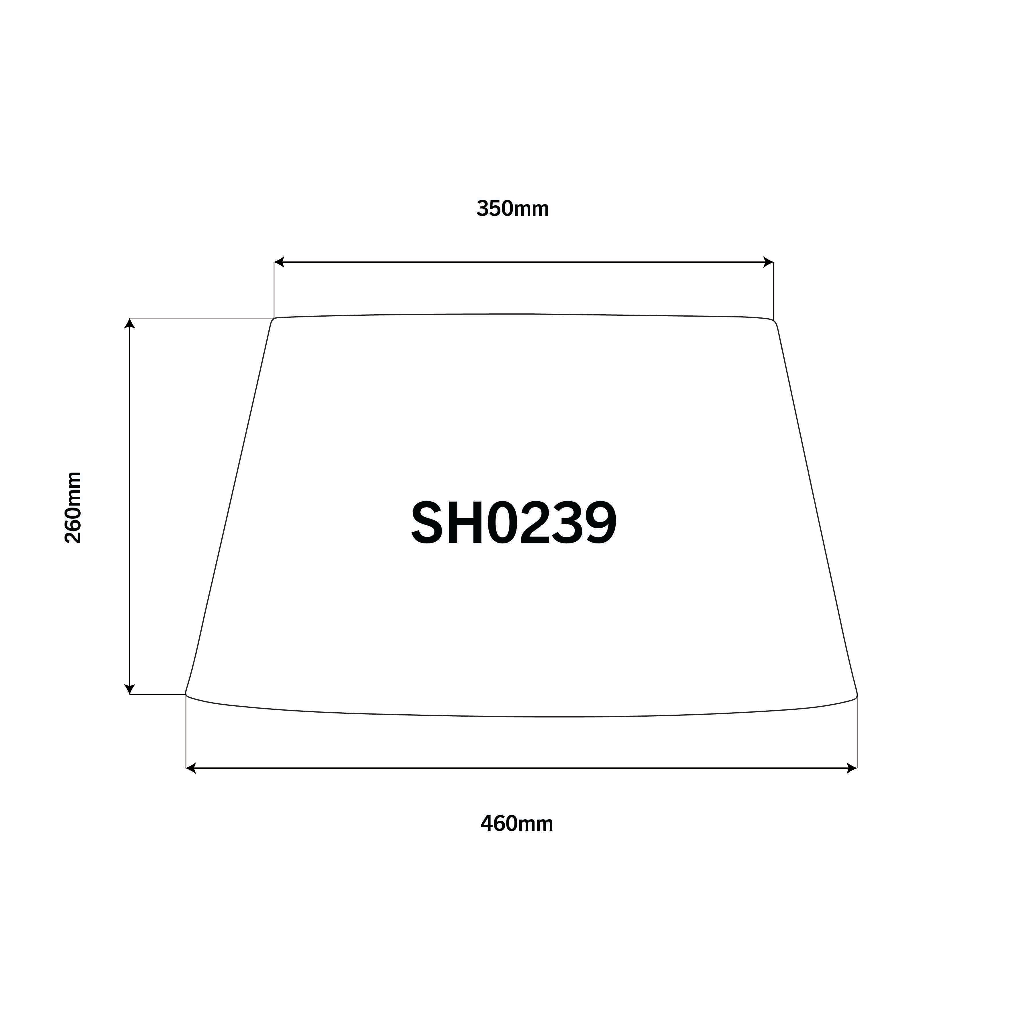 Woven Charcoal  46cm Tapered Drum Lampshade