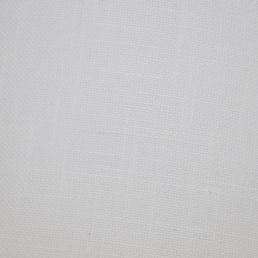 White Linen Tall Drum 46cm Lampshade