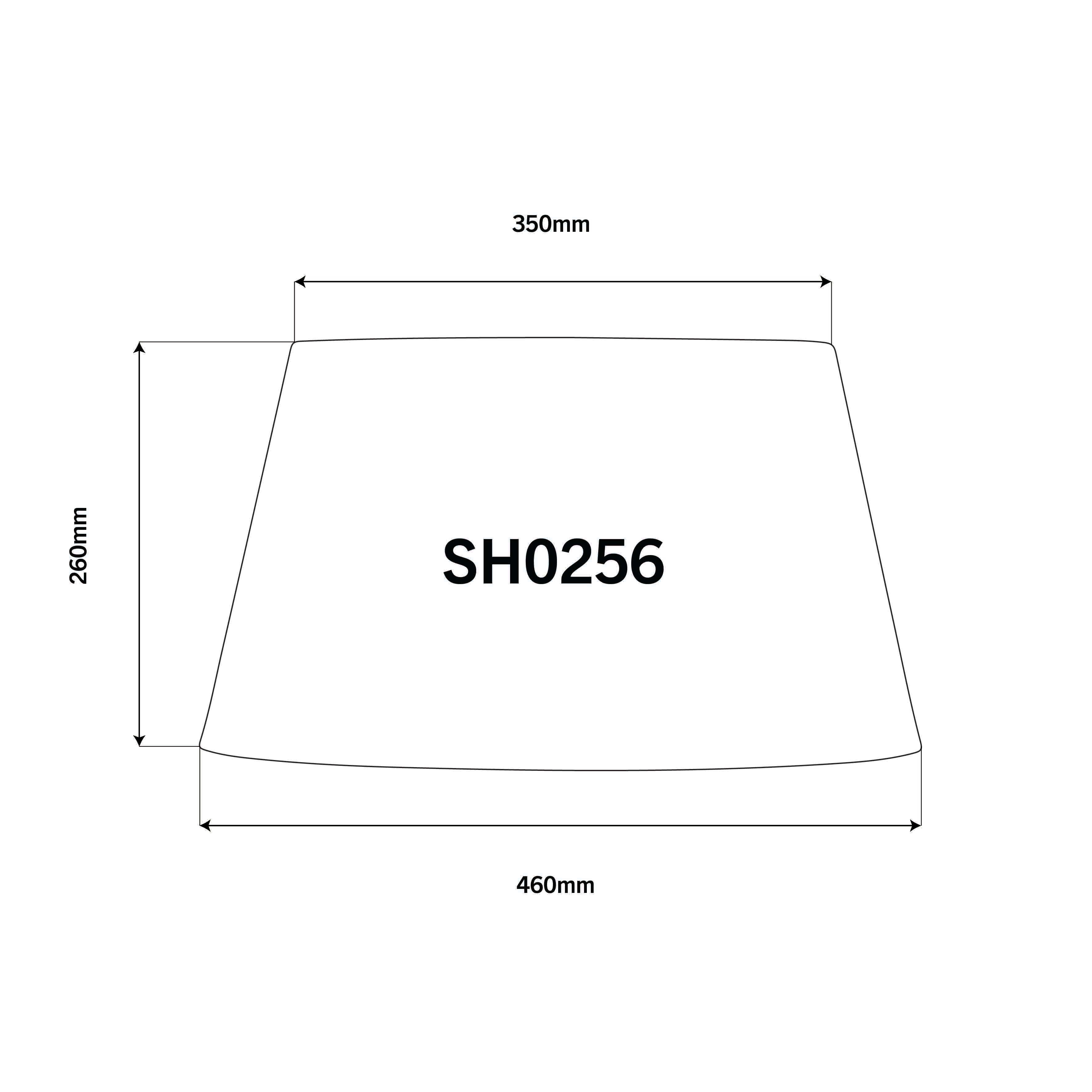 White Linen Tall Drum 46cm Lampshade