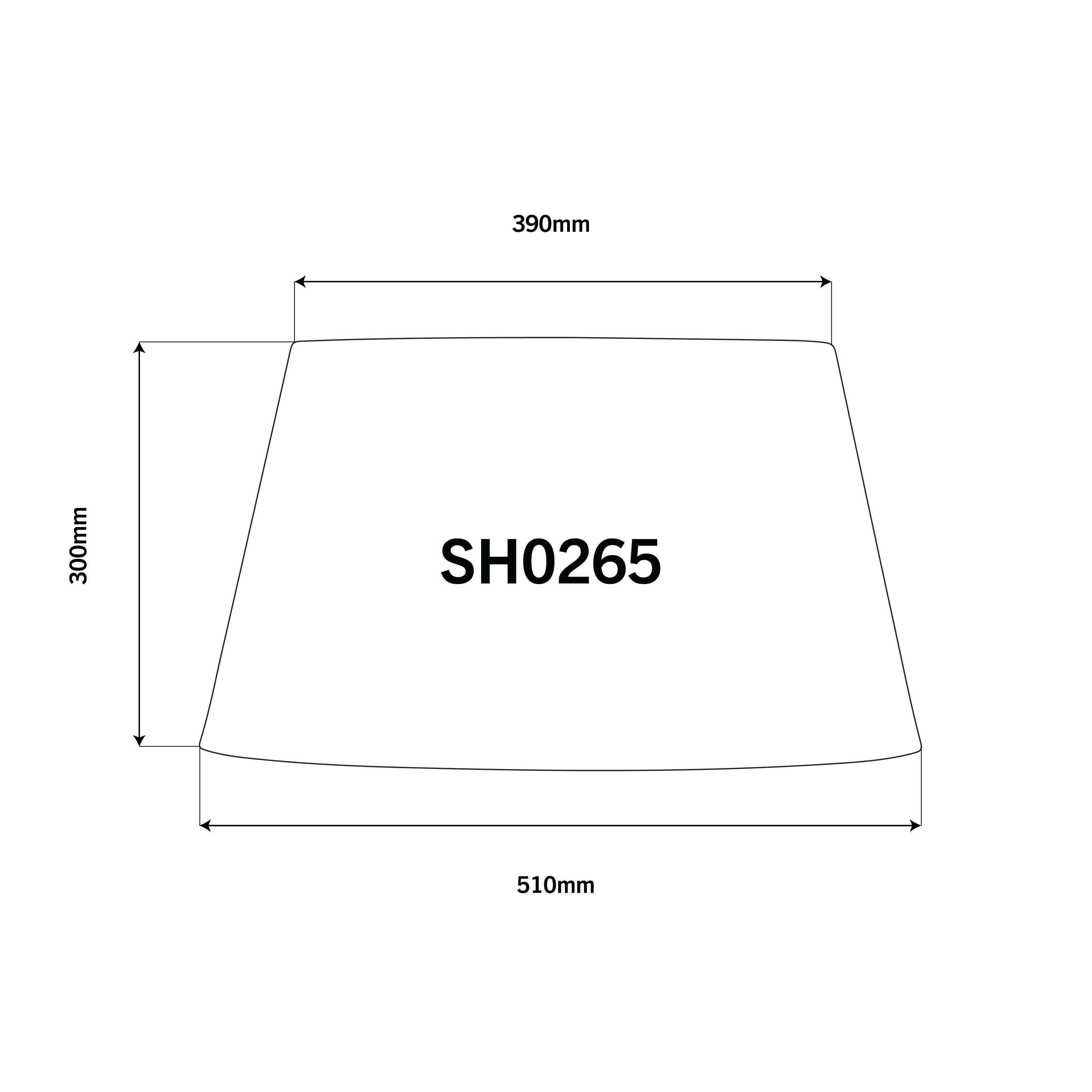 Natural Linen 51cm Tapered Drum Lampshade