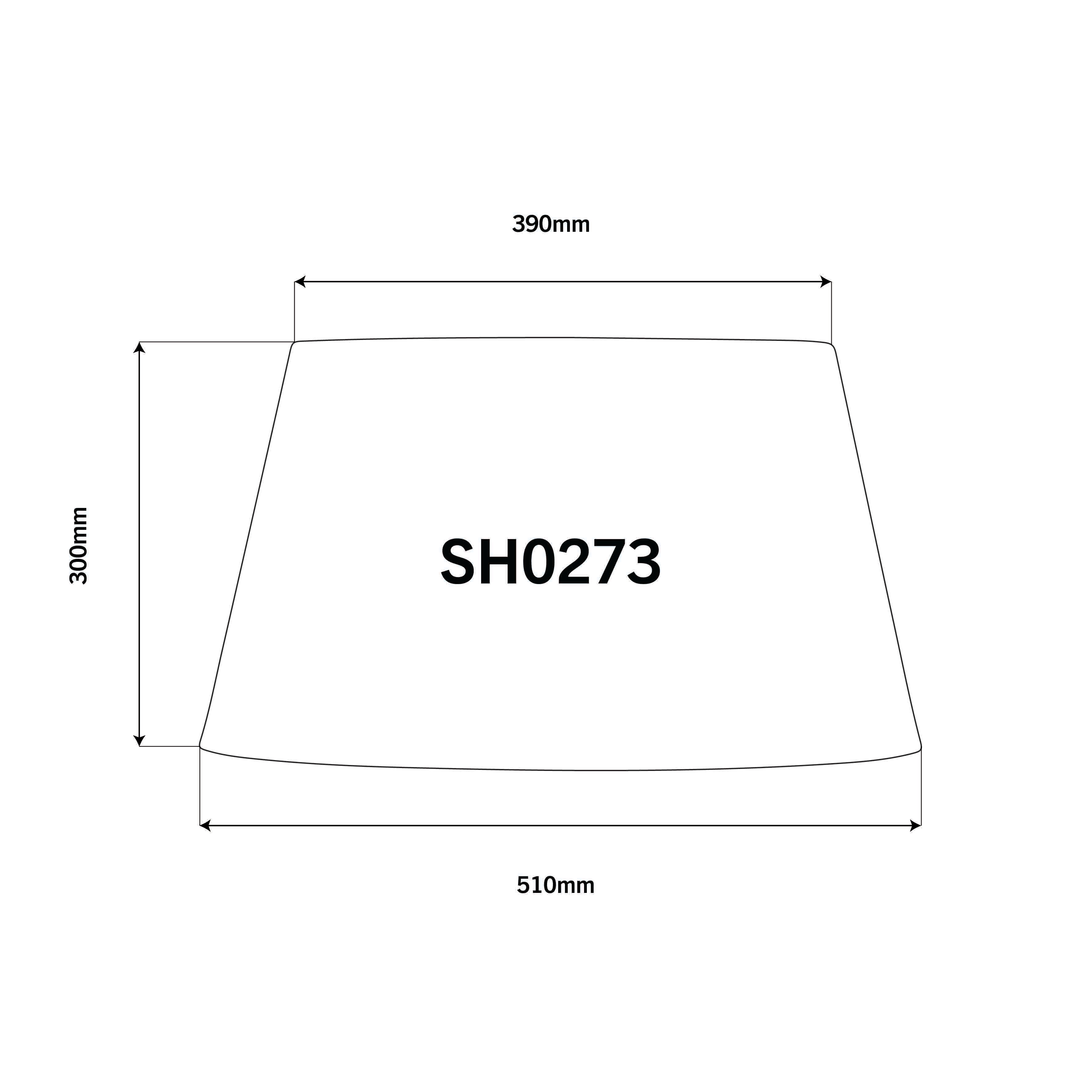 VERDE LINEN 51CM TAPERED DRUM LAMPSHADE