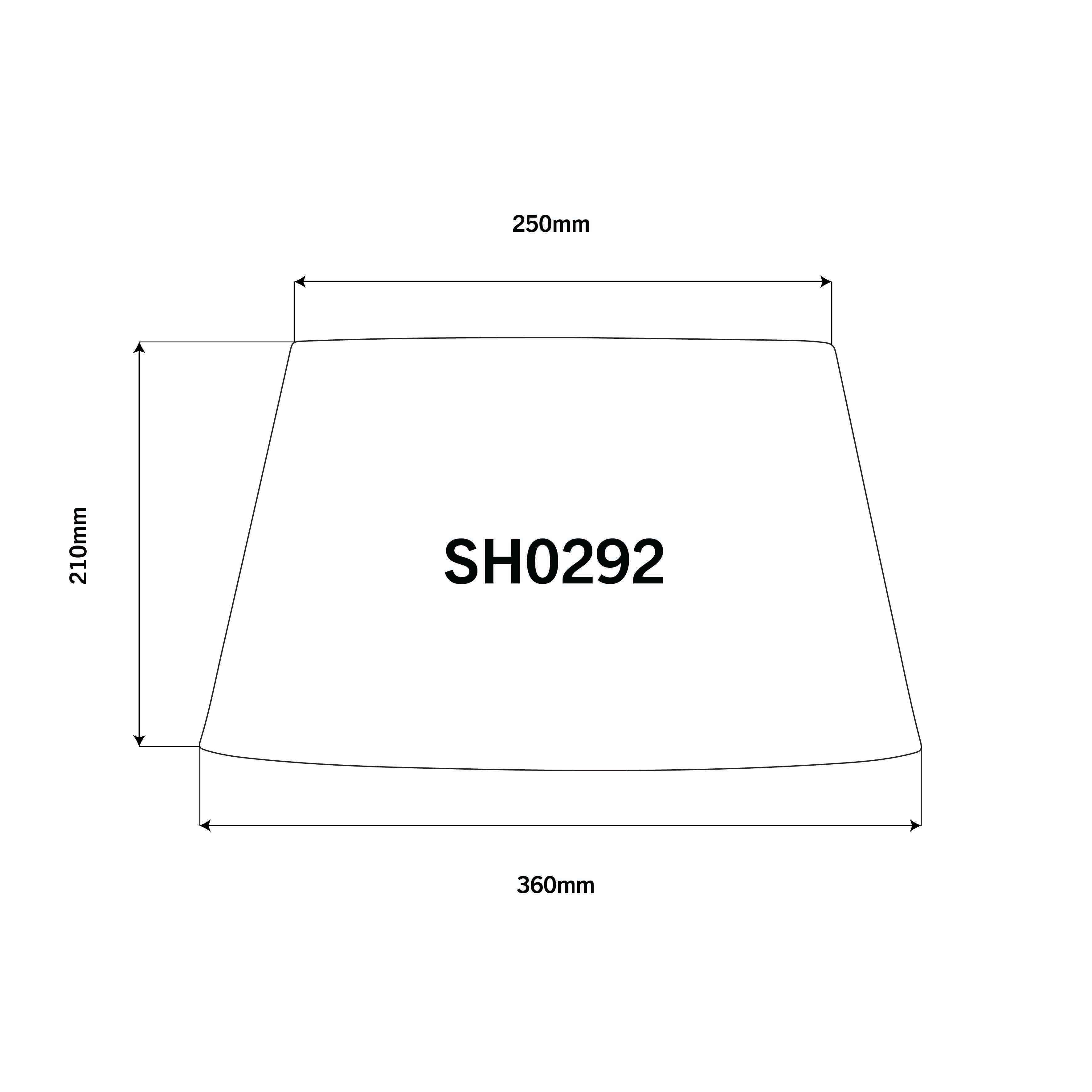 Ivory & Linseed Tapered Drum 36cm Shade