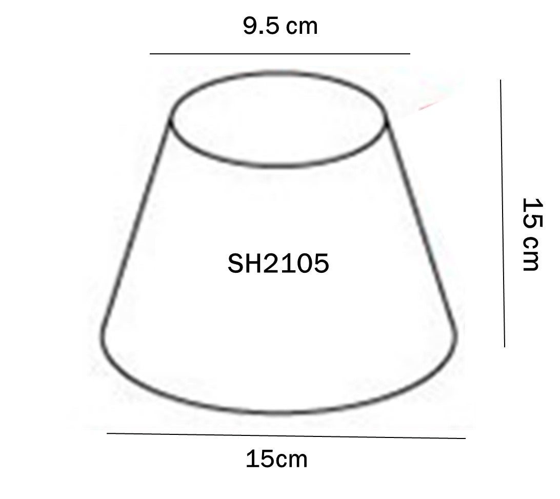 Chandelier Shade - Black 15cm