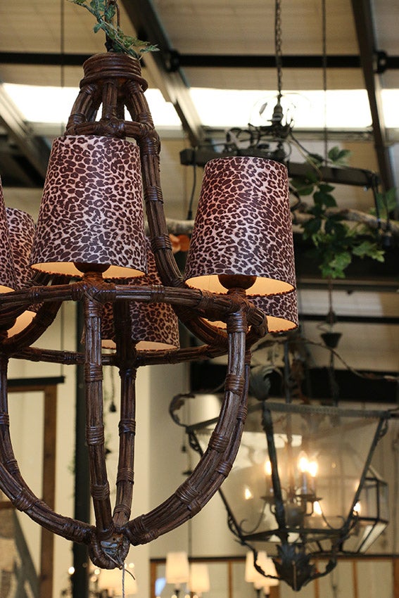 Chandelier Shade - Leopard Print 18cm