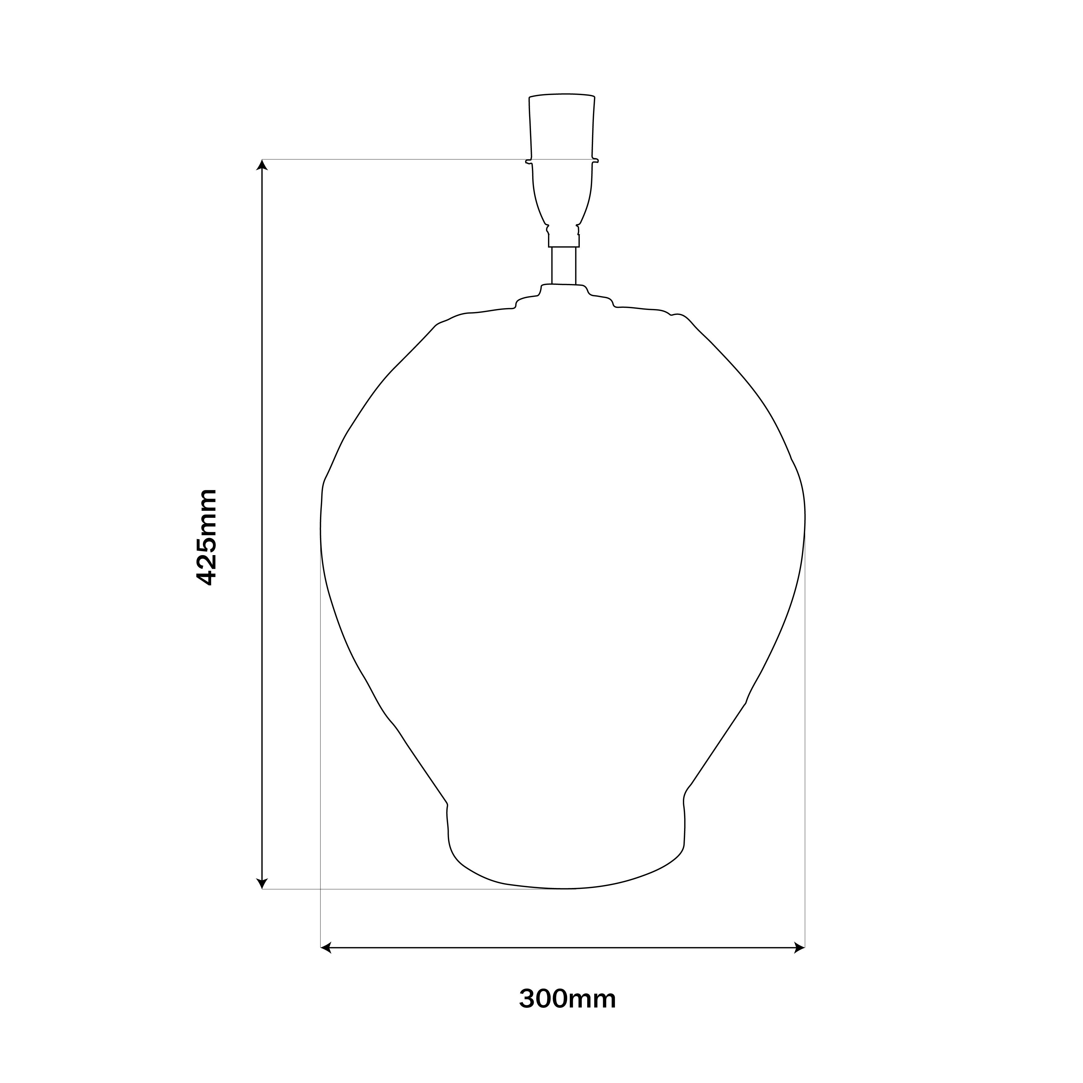 Bermuda Cane Lamp Base