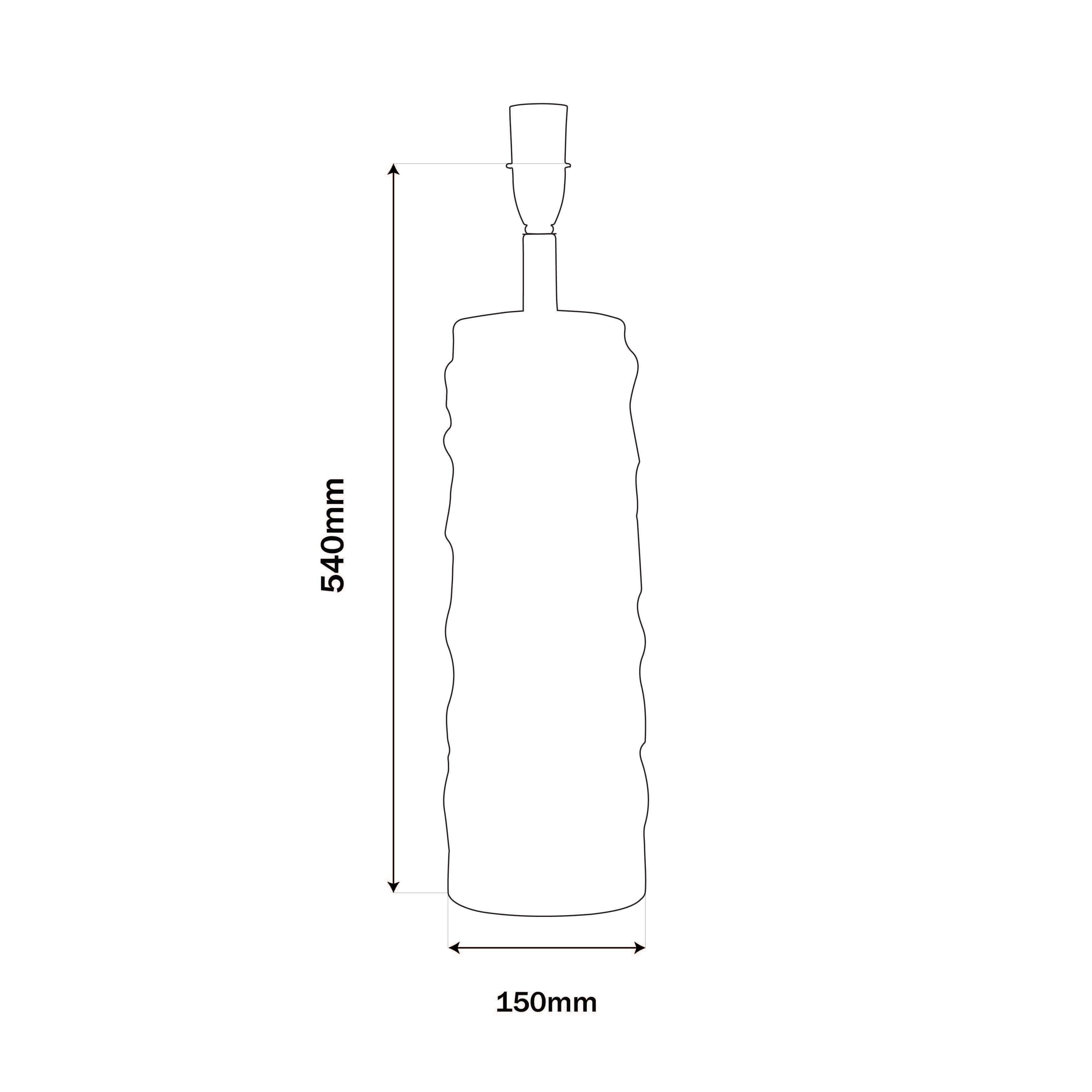 Palm Island Jute Lamp Base