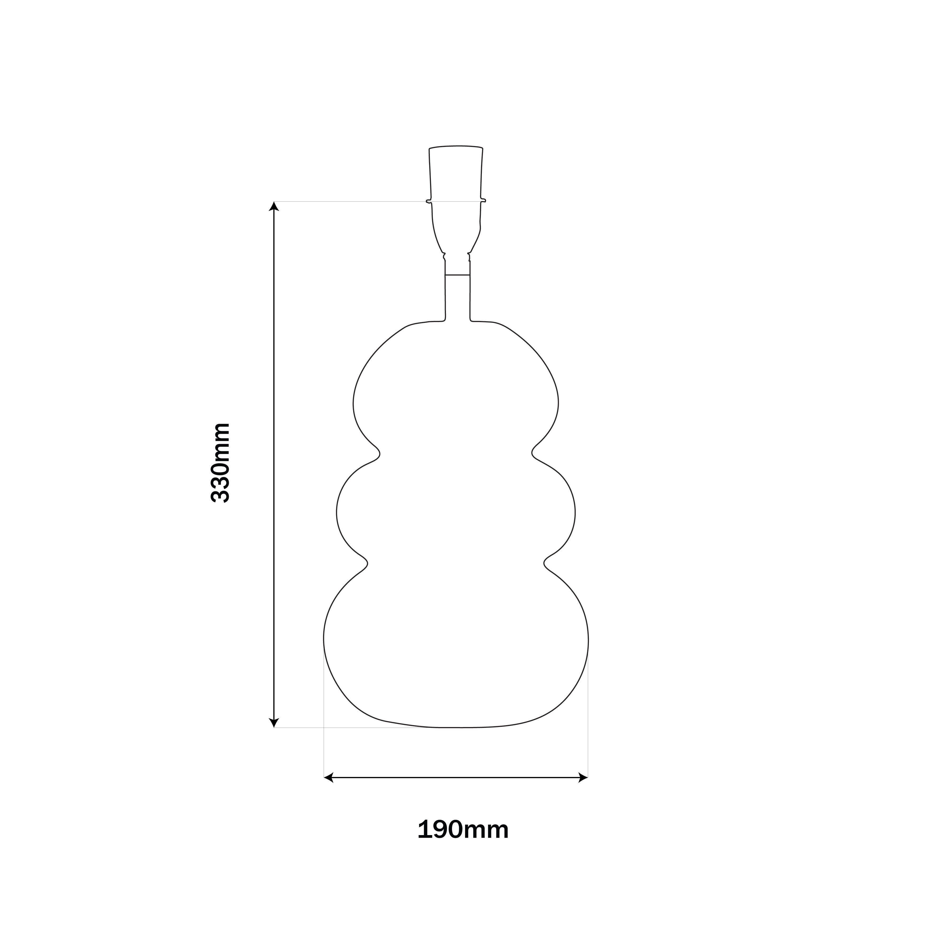 Salted Riverstone Lamp Base