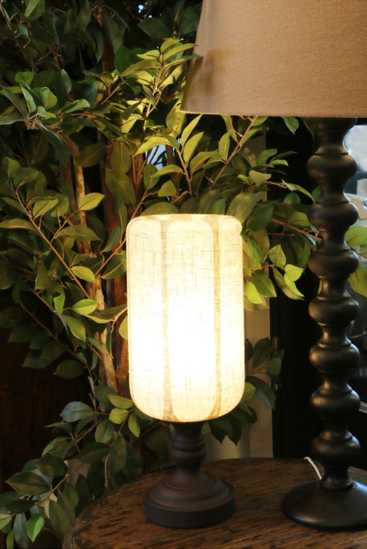 Medina Linen and Glass Lamp