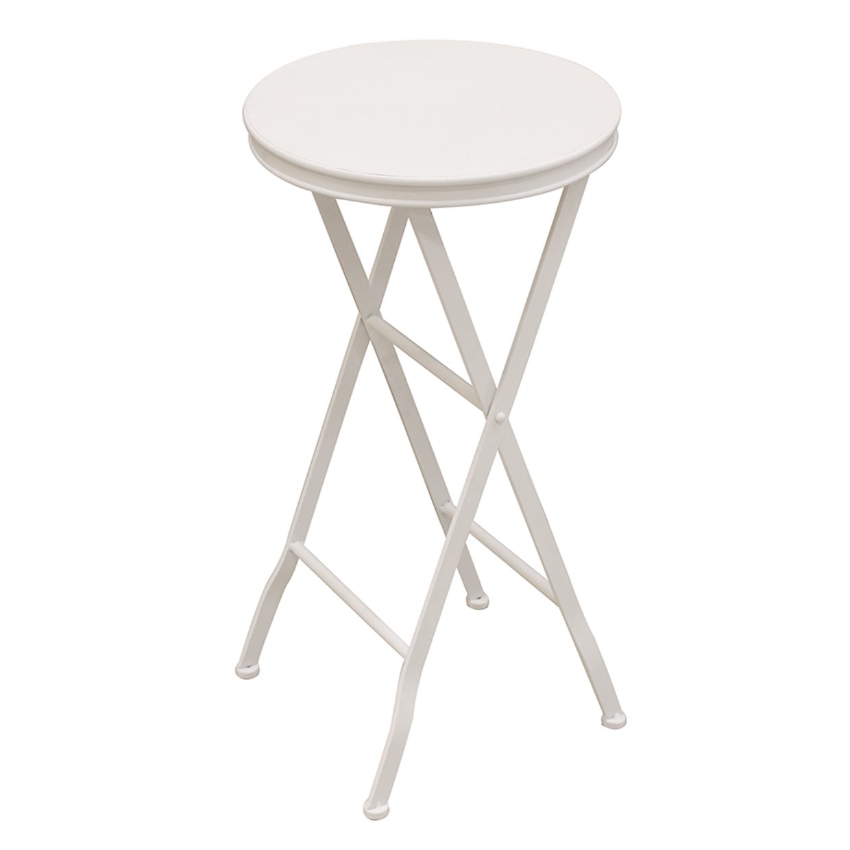 Parisian Style Occasional Table White Metal