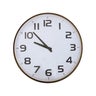 Iron Wall Clock in Antique Brass Finish