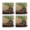 TUSCAN COASTER SETS (2 SETS OF 4 PIECES)