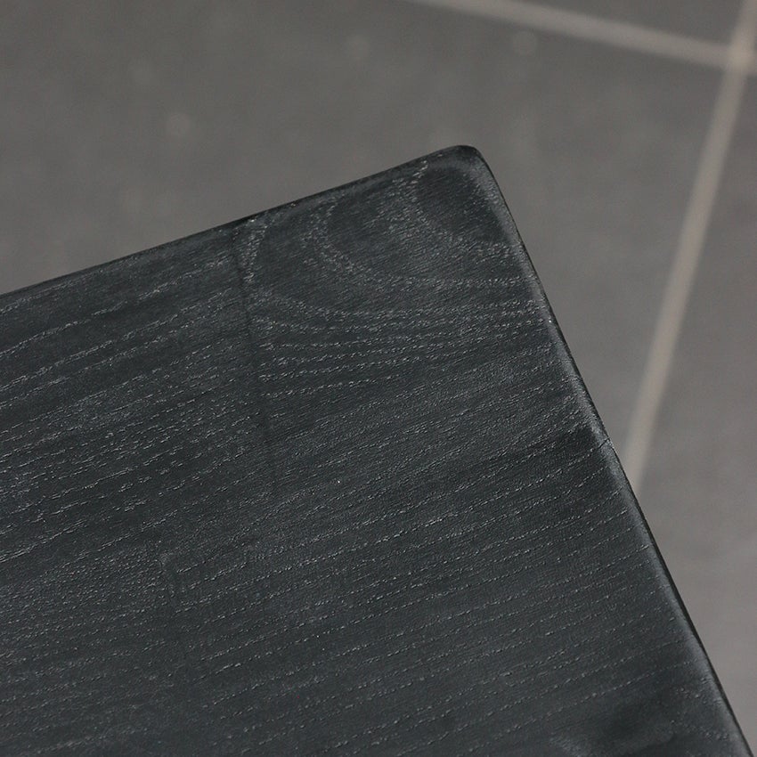 Scandi Elm Bar Stool in Matt Black