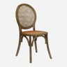 Clichy Elm Balloon Back Chair in Cane & Ash Walnut